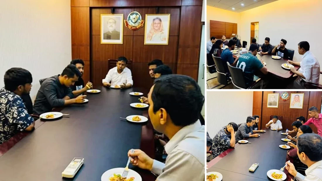 সমন্বয়কদের সঙ্গে চাওমিন খেলেন ডিবির হারুন